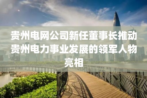 貴州電網(wǎng)公司新任董事長推動(dòng)貴州電力事業(yè)發(fā)展的領(lǐng)軍人物亮相