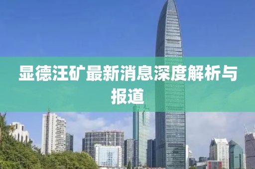 顯德汪礦最新消息深度解析與報(bào)道