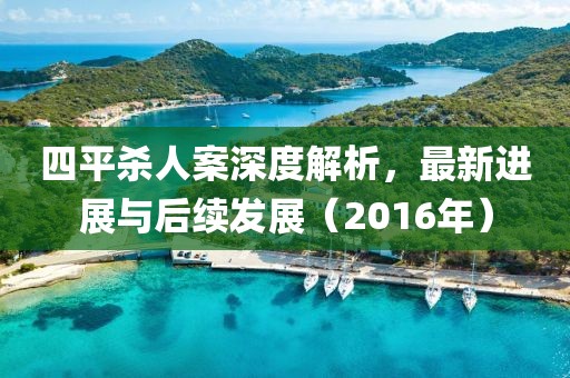 四平殺人案深度解析，最新進(jìn)展與后續(xù)發(fā)展（2016年）