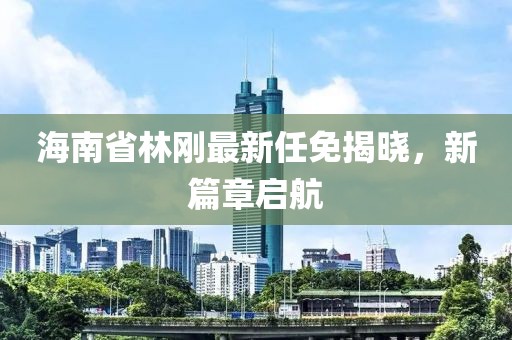 海南省林剛最新任免揭曉，新篇章啟航