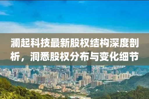 瀾起科技最新股權(quán)結(jié)構(gòu)深度剖析，洞悉股權(quán)分布與變化細(xì)節(jié)