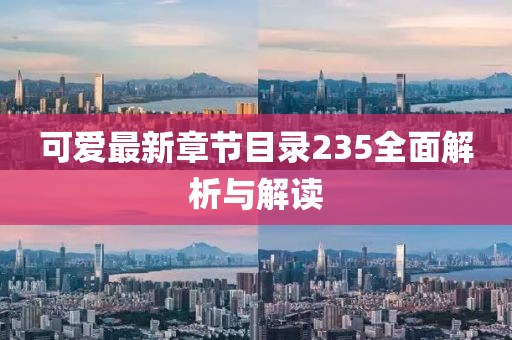 可愛最新章節(jié)目錄235全面解析與解讀