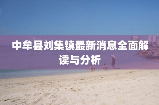 中牟縣劉集鎮(zhèn)最新消息全面解讀與分析