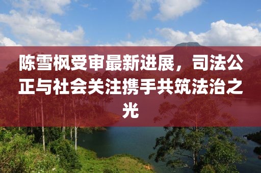 陳雪楓受審最新進展，司法公正與社會關注攜手共筑法治之光