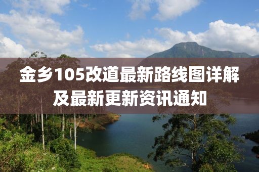 金鄉(xiāng)105改道最新路線圖詳解及最新更新資訊通知
