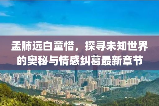 孟肺遠(yuǎn)白童惜，探尋未知世界的奧秘與情感糾葛最新章節(jié)