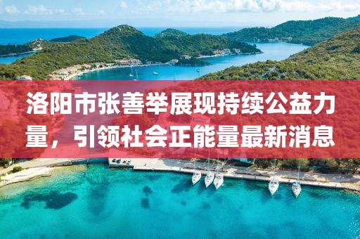 洛陽市張善舉展現(xiàn)持續(xù)公益力量，引領(lǐng)社會正能量最新消息