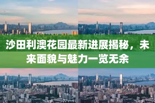 沙田利澳花園最新進(jìn)展揭秘，未來(lái)面貌與魅力一覽無(wú)余