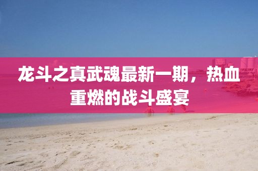 龍斗之真武魂最新一期，熱血重燃的戰(zhàn)斗盛宴