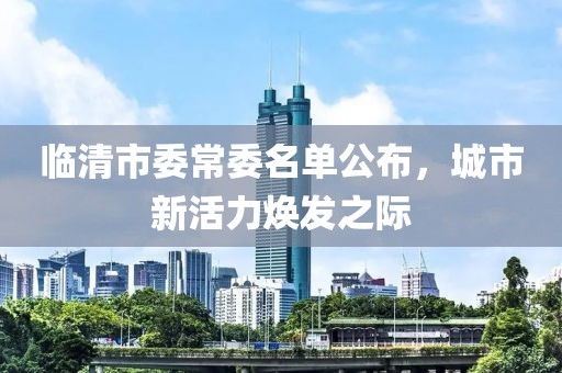 臨清市委常委名單公布，城市新活力煥發(fā)之際