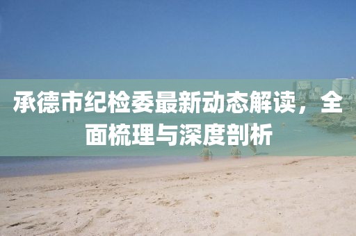 承德市紀(jì)檢委最新動態(tài)解讀，全面梳理與深度剖析