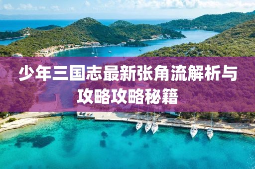 少年三國(guó)志最新張角流解析與攻略攻略秘籍