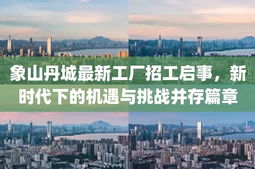 象山丹城最新工廠招工啟事，新時代下的機遇與挑戰(zhàn)并存篇章