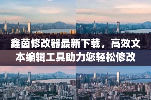 鑫茵修改器最新下載，高效文本編輯工具助力您輕松修改