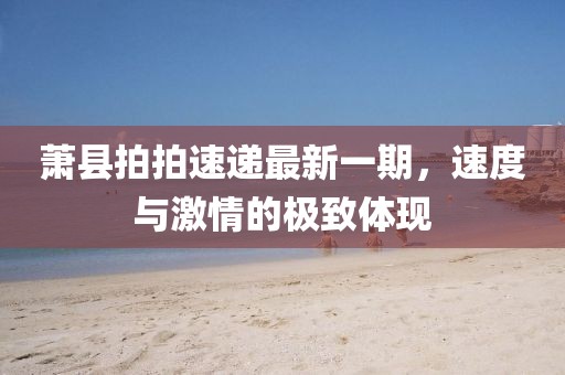 蕭縣拍拍速遞最新一期，速度與激情的極致體現(xiàn)