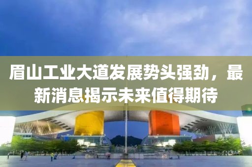 眉山工業(yè)大道發(fā)展勢(shì)頭強(qiáng)勁，最新消息揭示未來值得期待