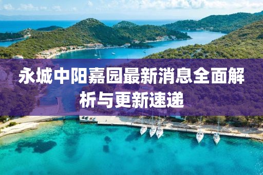 永城中陽(yáng)嘉園最新消息全面解析與更新速遞